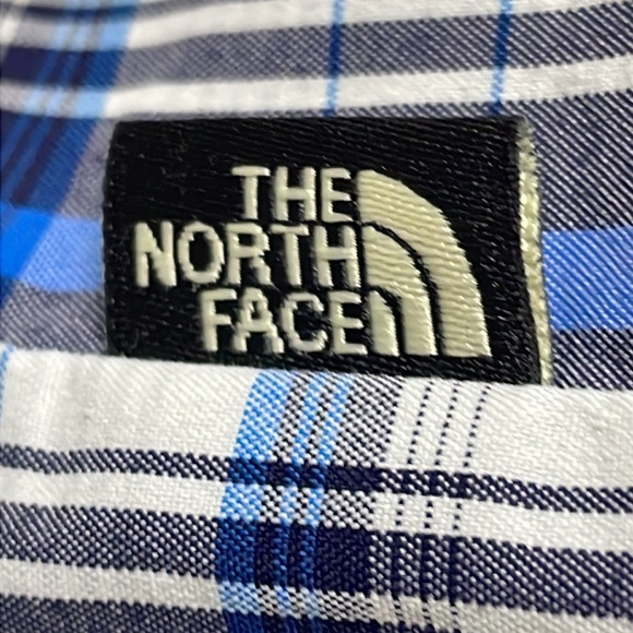 EUC The North Face Men’s (Sportsman) Blue Plaid Short-Sleeve Button-Up Size XL - Picture 13 of 13